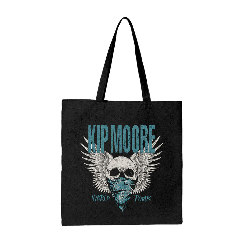 Kip Moore Merch Tour 2025 Skull Tote Bag Gifts For Best Friends