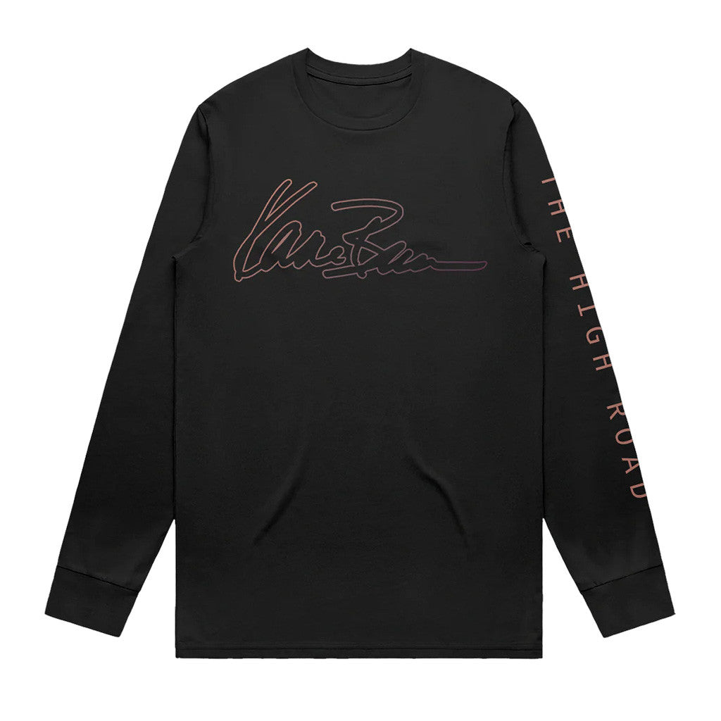 Kane Brown Merch Tour 2025 The High Road Script Long Sleeve T-Shirt Gifts For Dudes