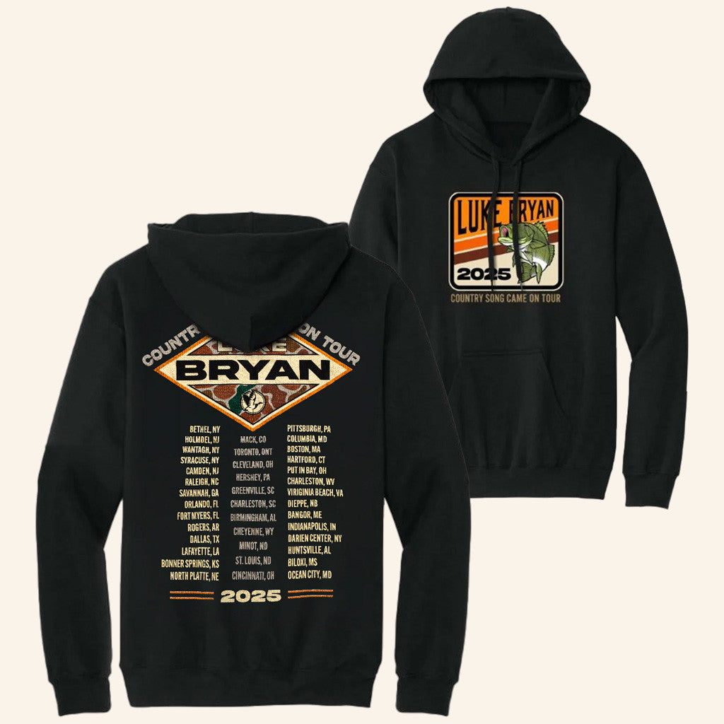 Luke Bryan Merch Tour 2025 Country Song Came On Tour Hoodie Presents For Music Lovers