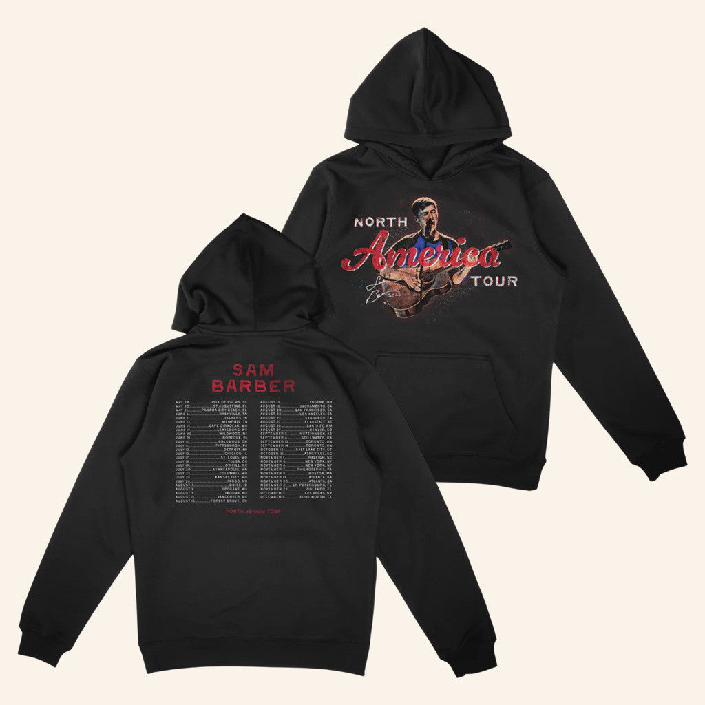 Sam Barber Merch Tour 2025 Sam Barber 2025 Tour Hoodie Gifts For Him