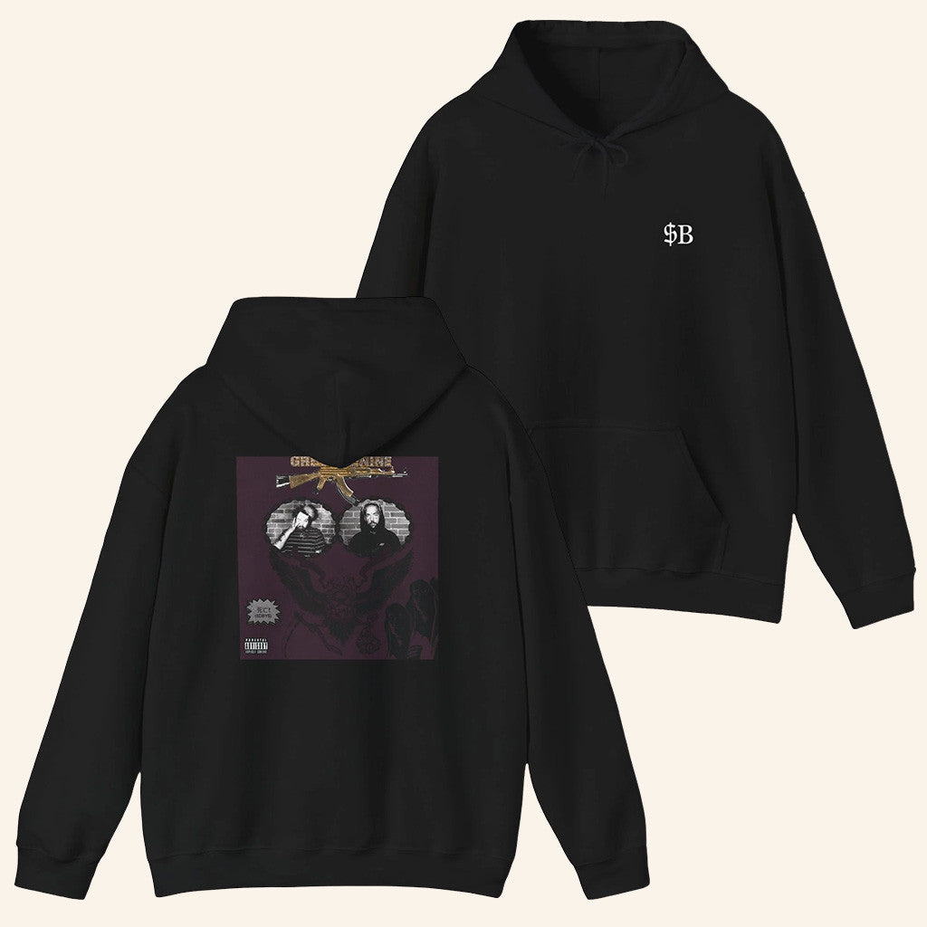 Suicide Boys Merch Hoodie SuicideBoys Stop Staring At the Shadows Album Cover Hoodie
