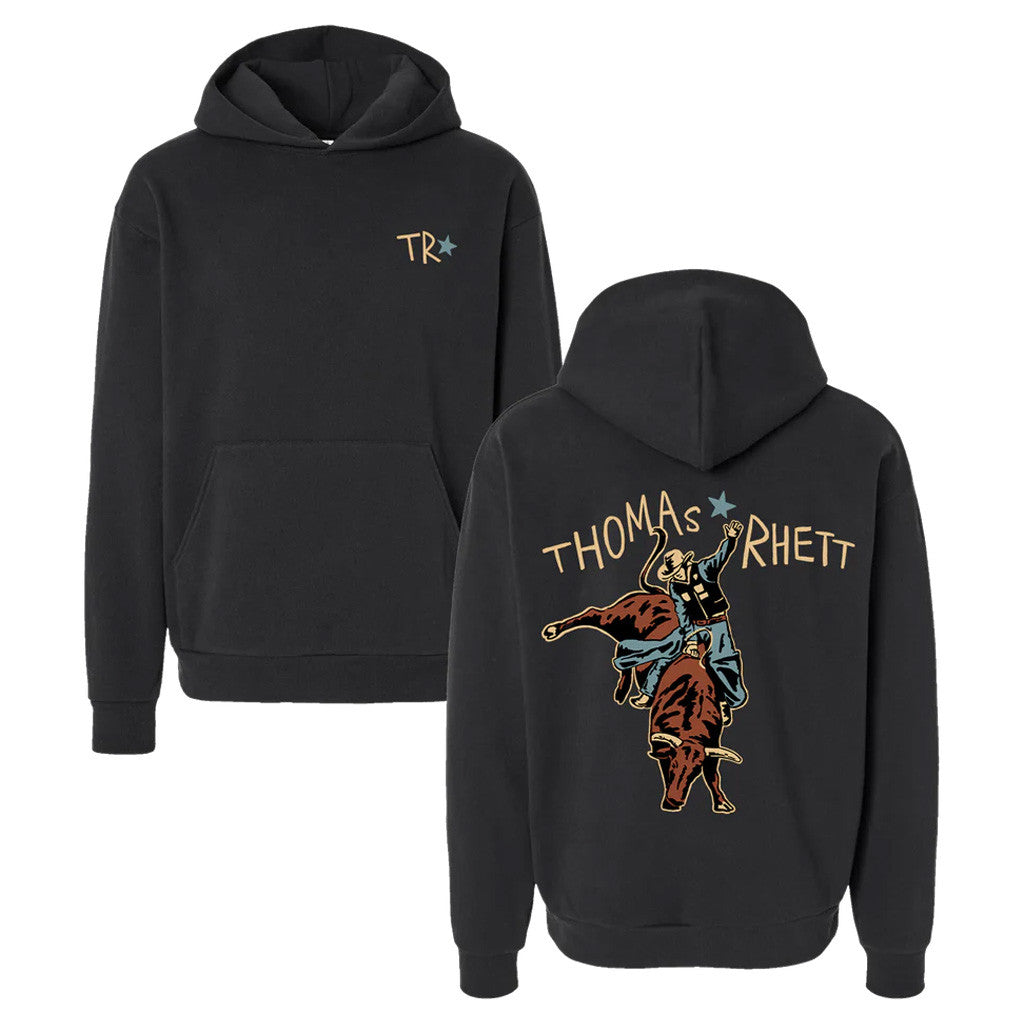 Thomas Rhett Merch Tour 2025 TR Bull Rider Hoodie Music Lovers Gifts For Dad