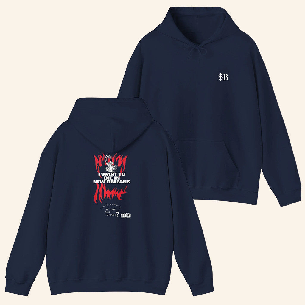 Suicide Boys Merch Hoodie SuicideBoys I Want To Die in New Orleans Hoodie SuicideBoys Hoodie
