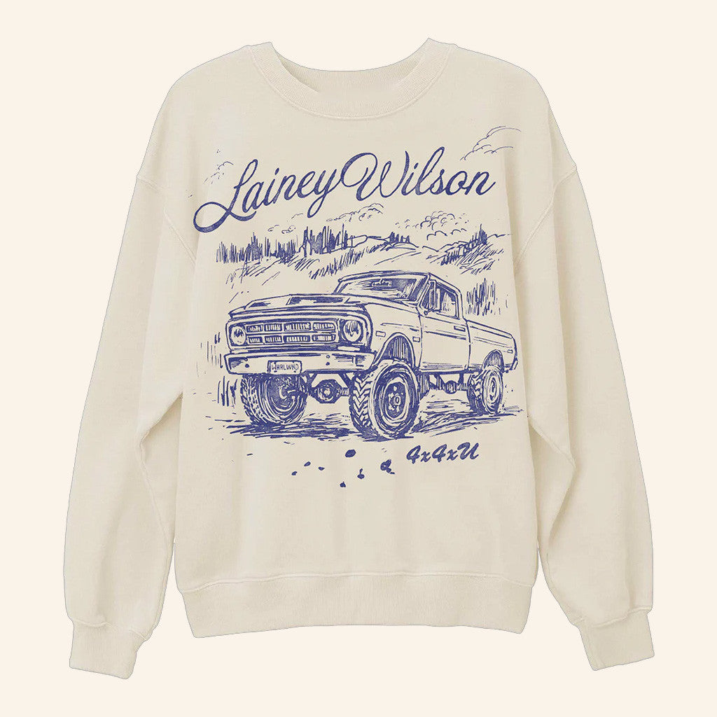 Lainey Wilson Merch Tour 2025 Daydreamer Trucker Crewneck Sweatshirt Friends Gifts