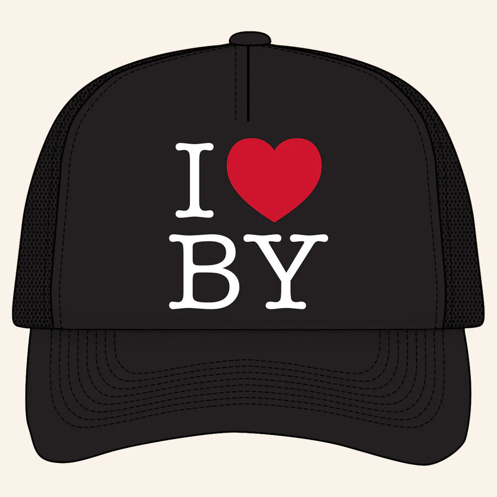 Brett Young Merch Tour 2025 I Love By Trucker Hat Gifts For People Who Like Music
