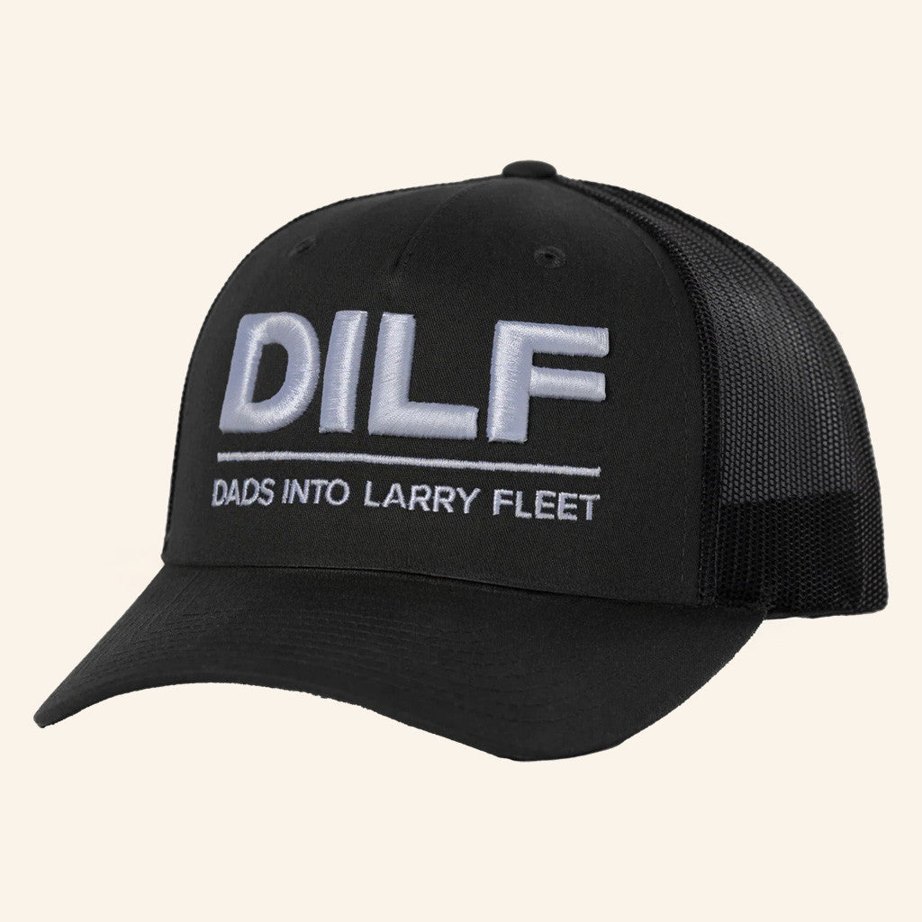 Larry Fleet Merch Tour 2025 DILF Embroidered Trucker Hat Gifts For Music Lovers
