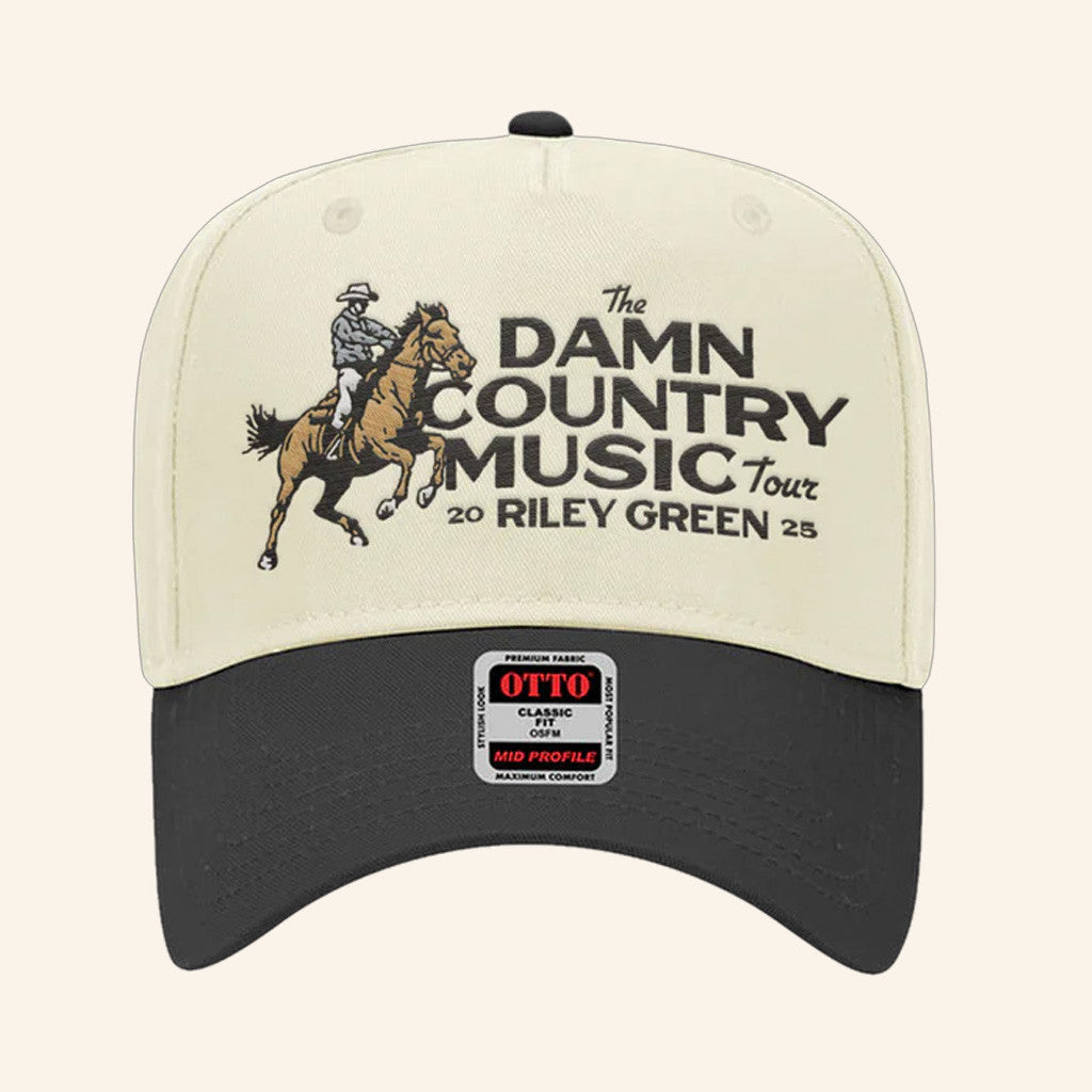 Riley Green Merch Tour 2025 Cowboy Hat Embroidered Gifts For Music Lovers