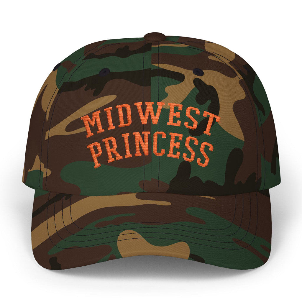 Chappell Roan Merch Tour 2025 Midwest Princess Embroidered Camo Hat Gifts For Him
