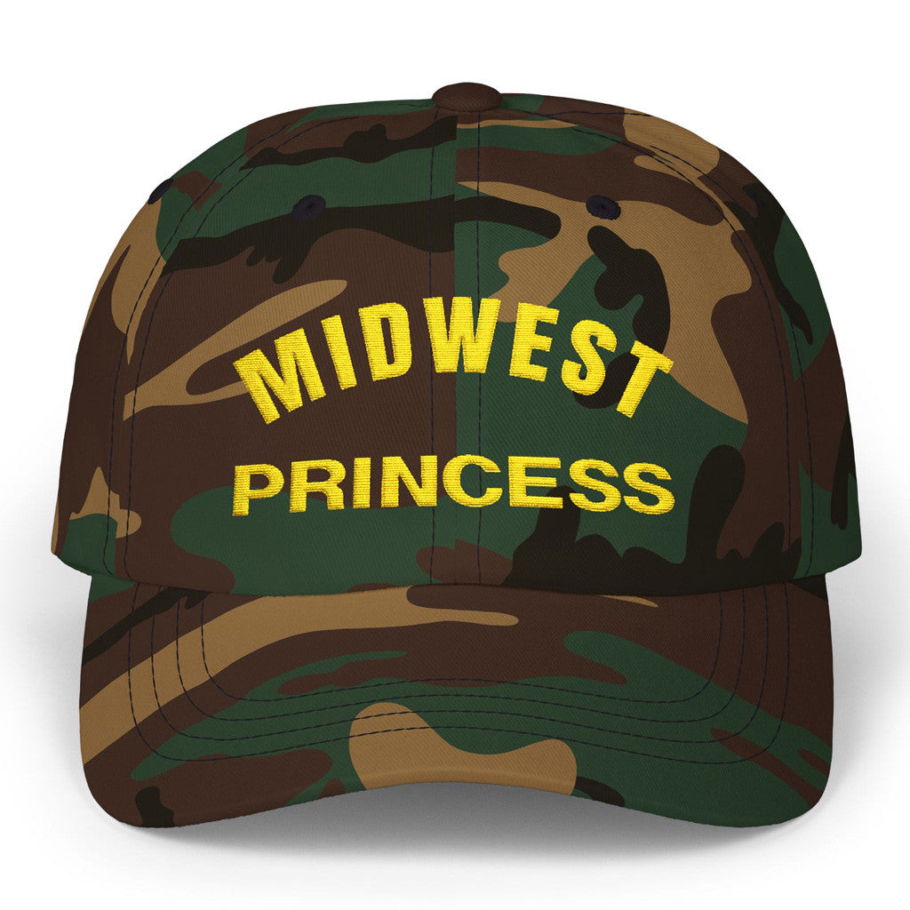Chappell Roan Merch Tour 2025 Midwest Princess Embroidered Camo Hat Gifts For Mom