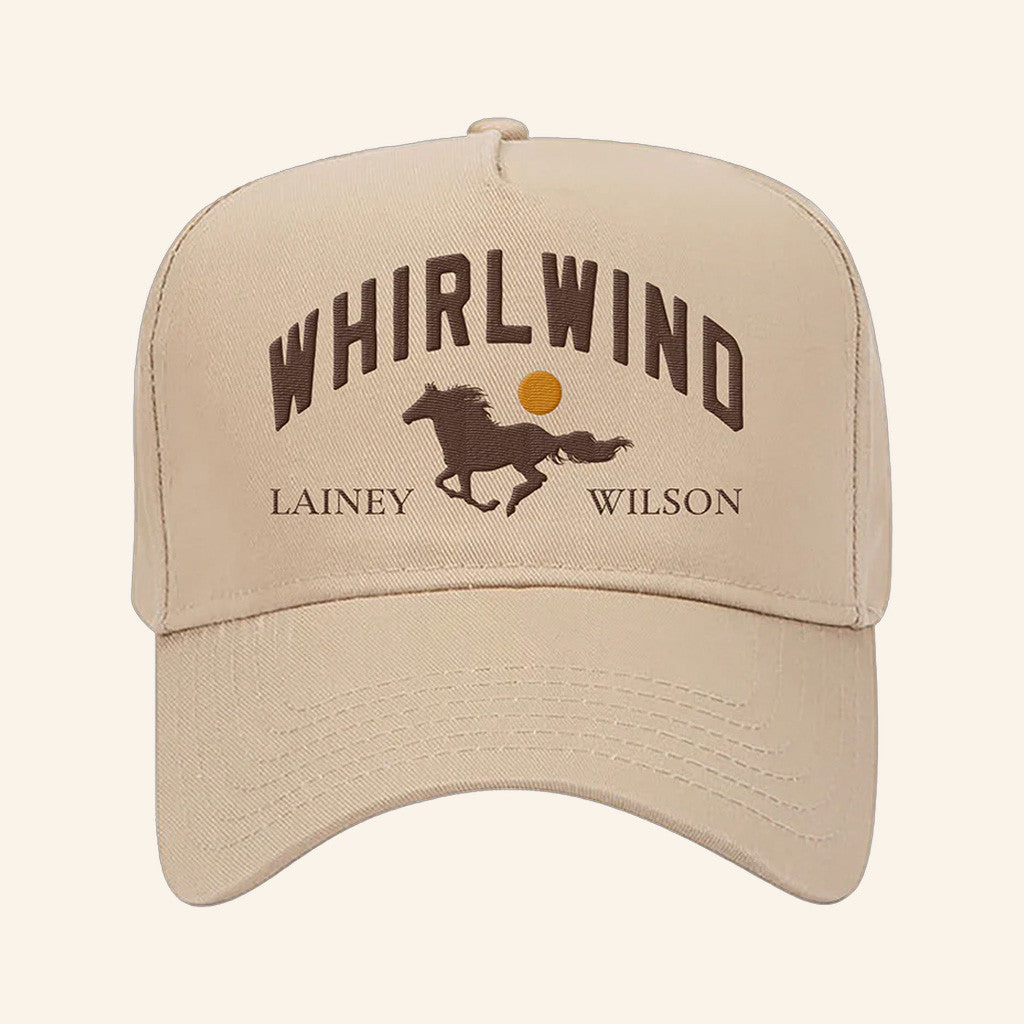 Lainey Wilson Merch Tour 2025 Khaki Whirlwind Hat Embroidered Gifts For Music Fans
