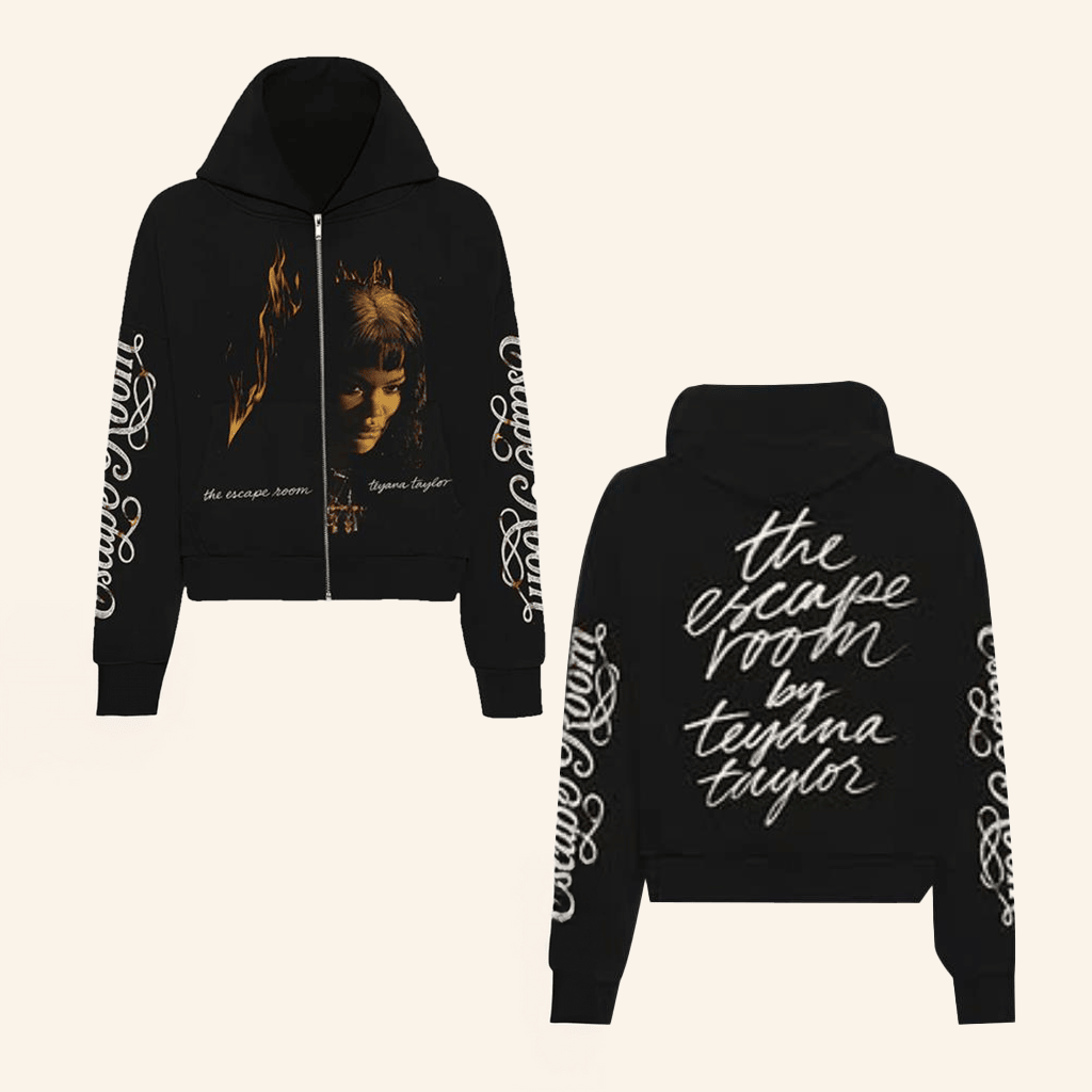 Teyana Taylor Merch Escape Room Zip Hoodie Gifts For Swifties