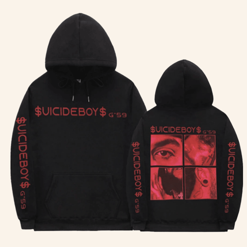 Rapper Graphic Print Suicideboys Hoodie