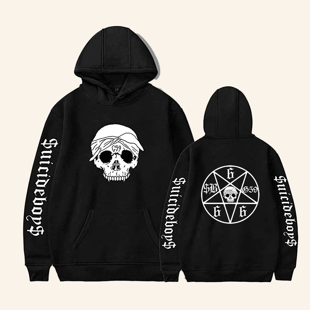 Suicide Boys Merch SuicideBoys Hoodie Skull G59 Record Black Hoodie Gifts For Women's