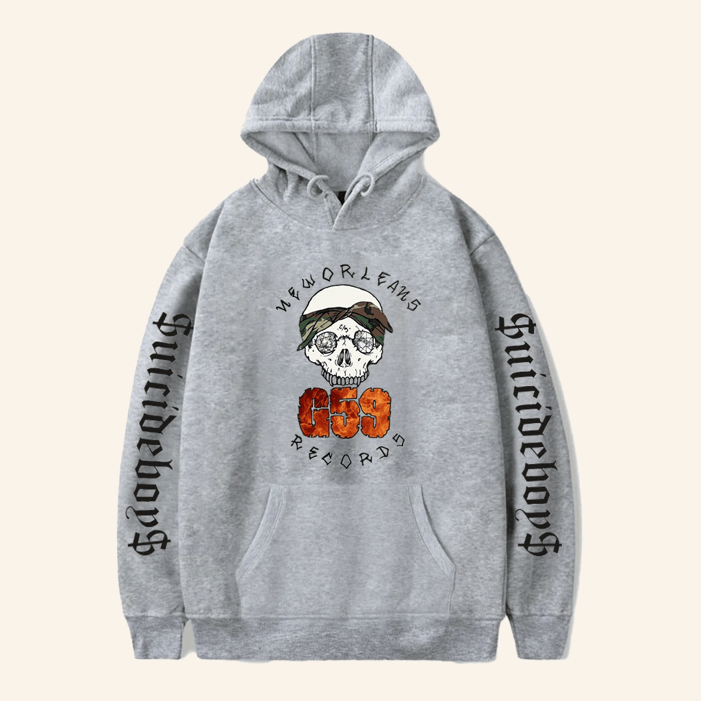 Suicide Boys Merch SuicideBoys Hoodie Grey G59 Hoodie Best Gifts For Wife