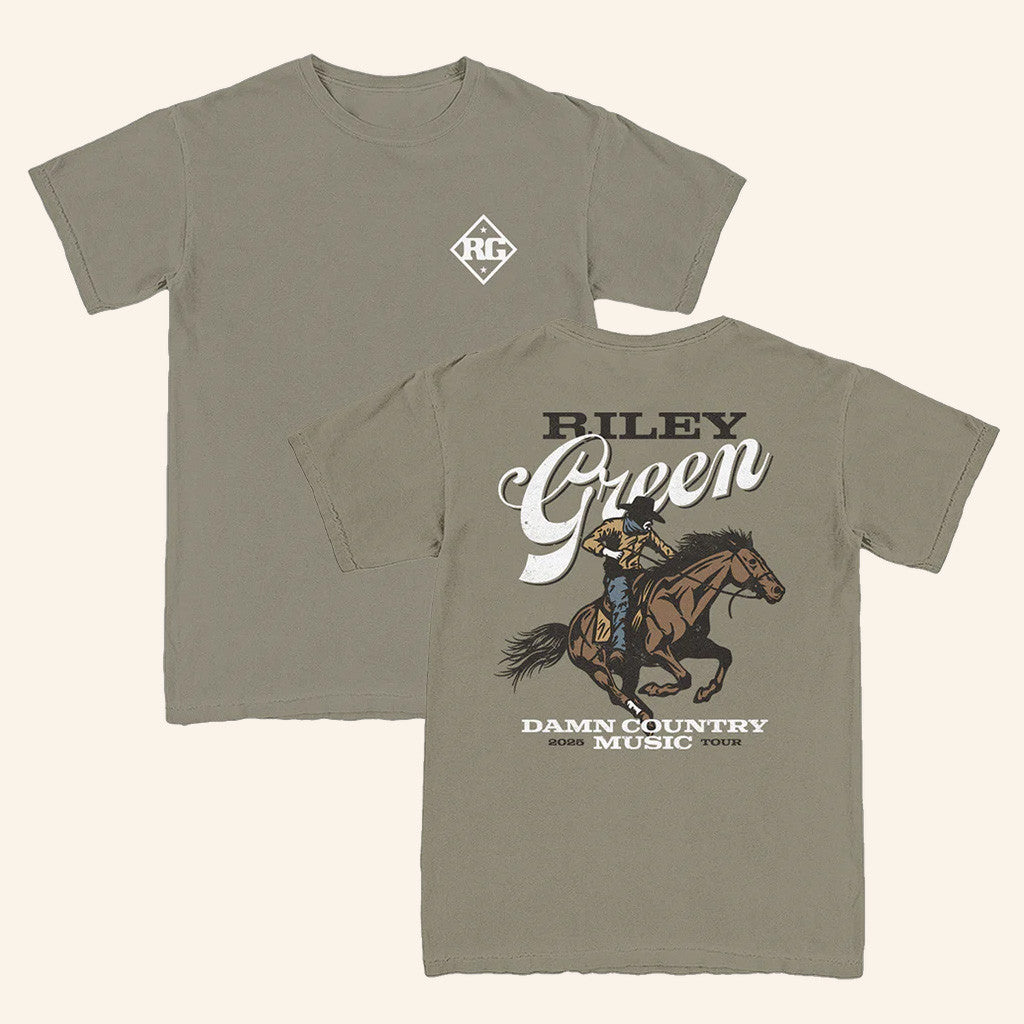 Riley Green Merch Tour 2025 Cowboy T-Shirt Gifts For Music Lovers