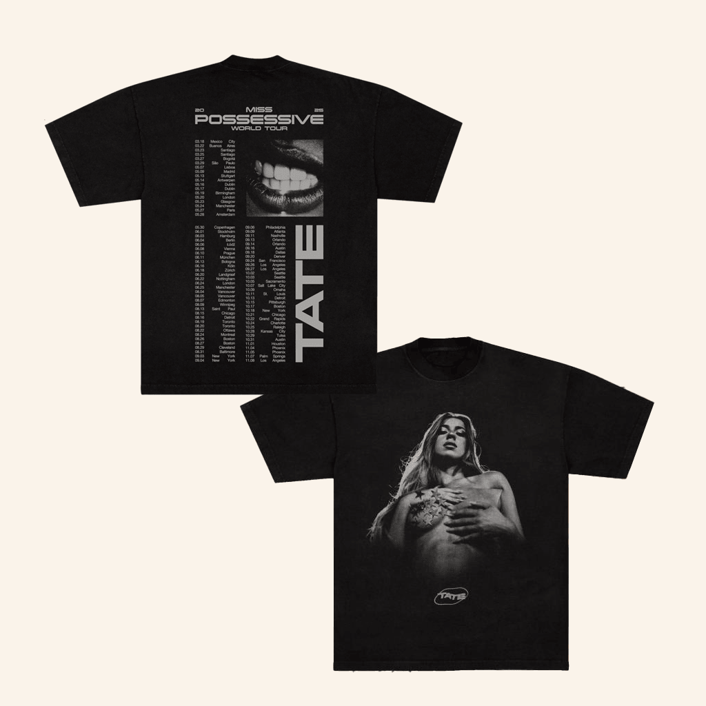 Tate Mcrae Merch Pose Black Tour T-Shirt Present For Wife