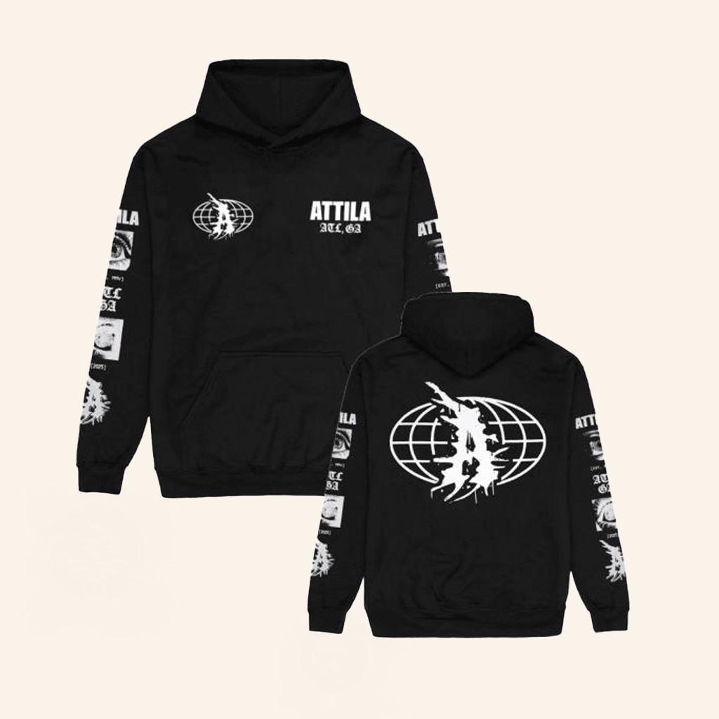Impericon Merch Attila Globe Est Hoodie Gifts For Friends