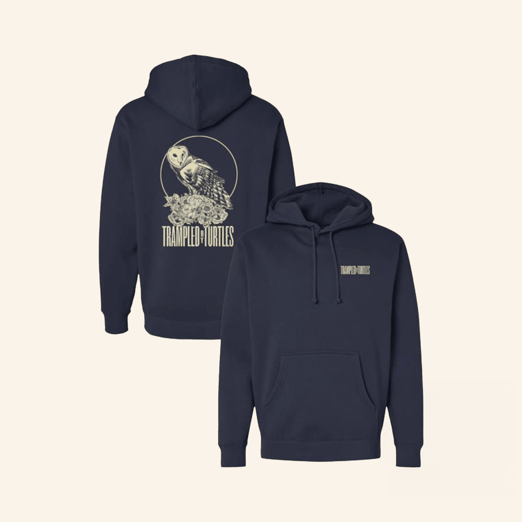 Trampled By Turtles Merch Owl Hoodie Navy Gift Ideas For Fans