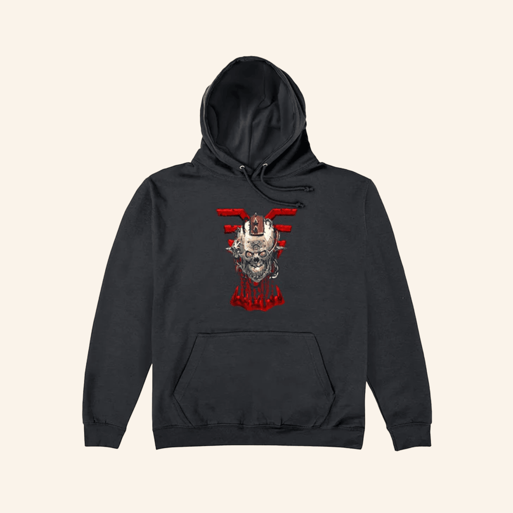 Warhammer Merch World Eaters Skull Logo Hoodie Gifts For Dad