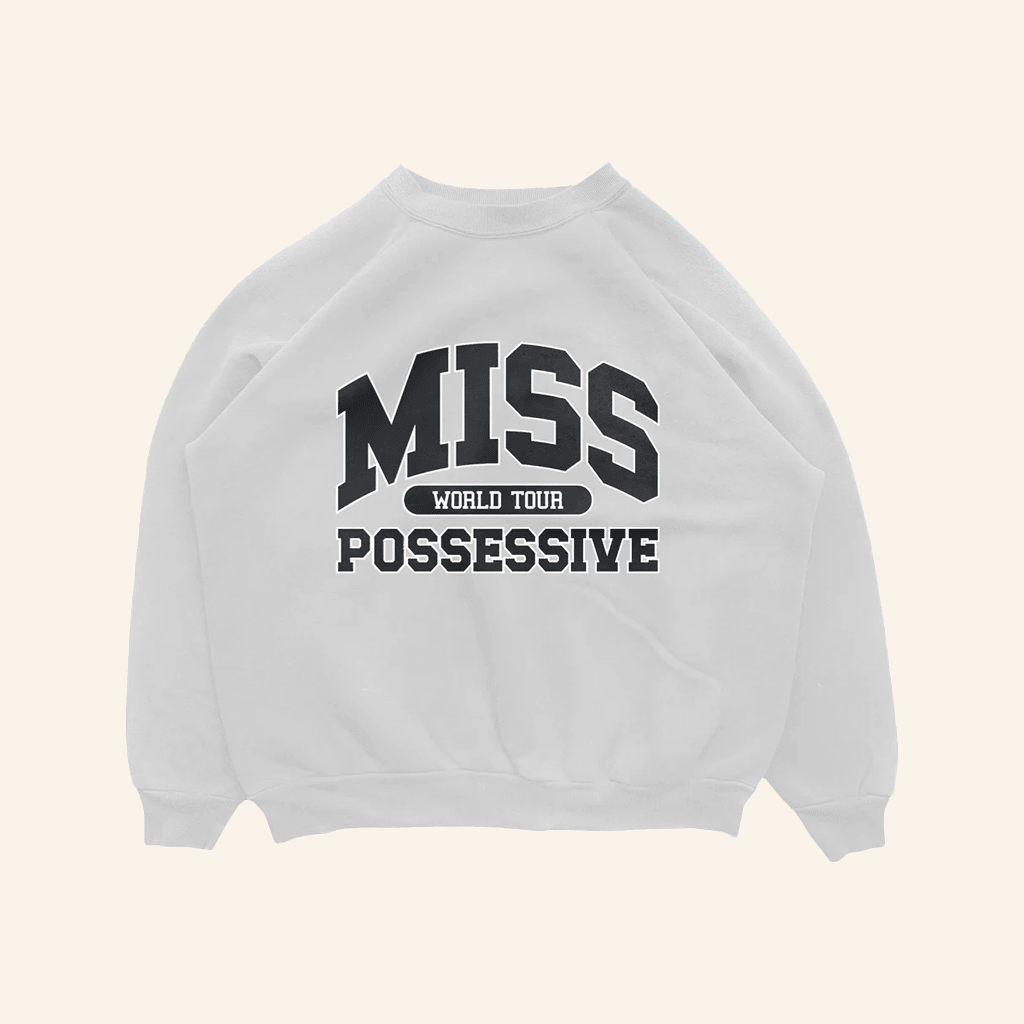 Tate Mcrae Merch Miss Possessive Crewneck Sweatshirt Present For Wife
