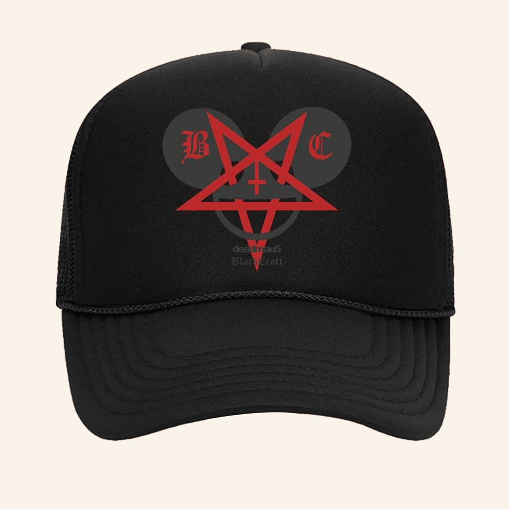 Blackcraft Cult Merch Deadmau5 X Blackcraft Pentamau5 Trucker Hat Gifts For Dudes