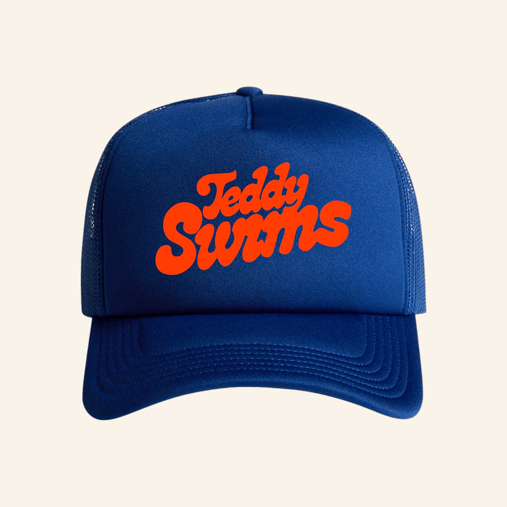 Warner Music Merch Swims Logo Trucker Hat Unique Gift For Boyfriend