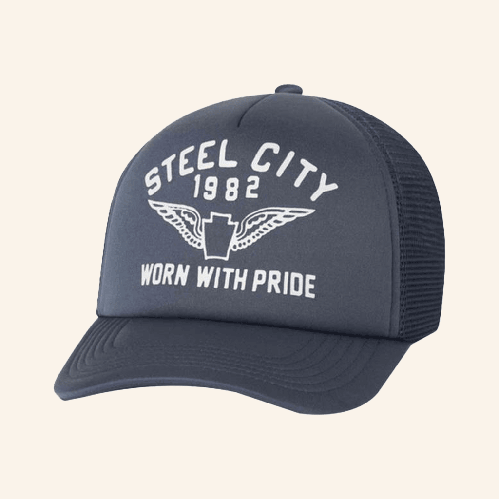 Steel City Merch Worn With Pride Trucker Hat Gifts For Father