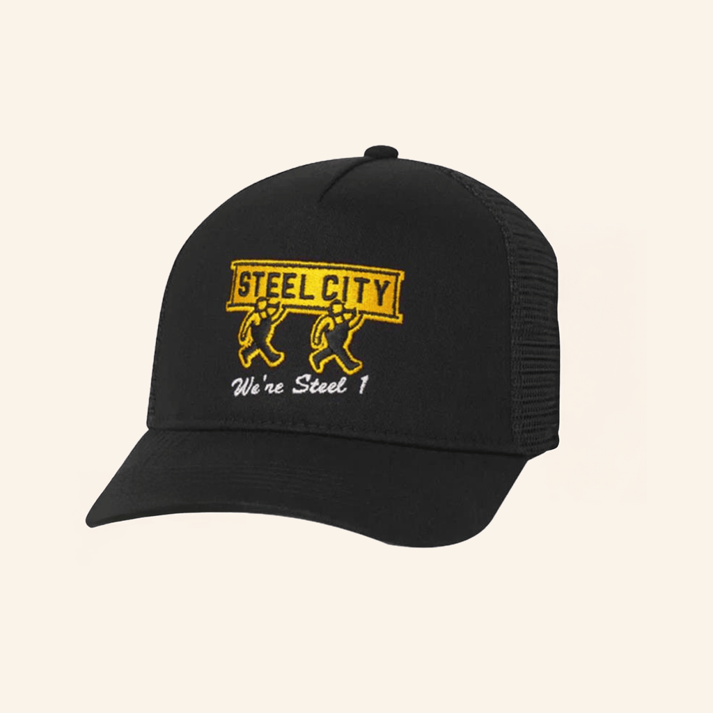 Steel City Merch Steel 1 Trucker Hat Embroidered Gifts For Dudes