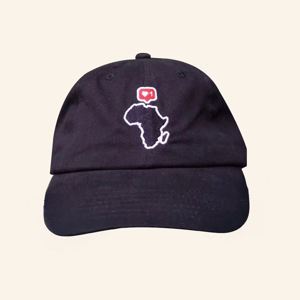 Black And Abroad Merch I Love Africa Embroidered Hat Gifts For Father
