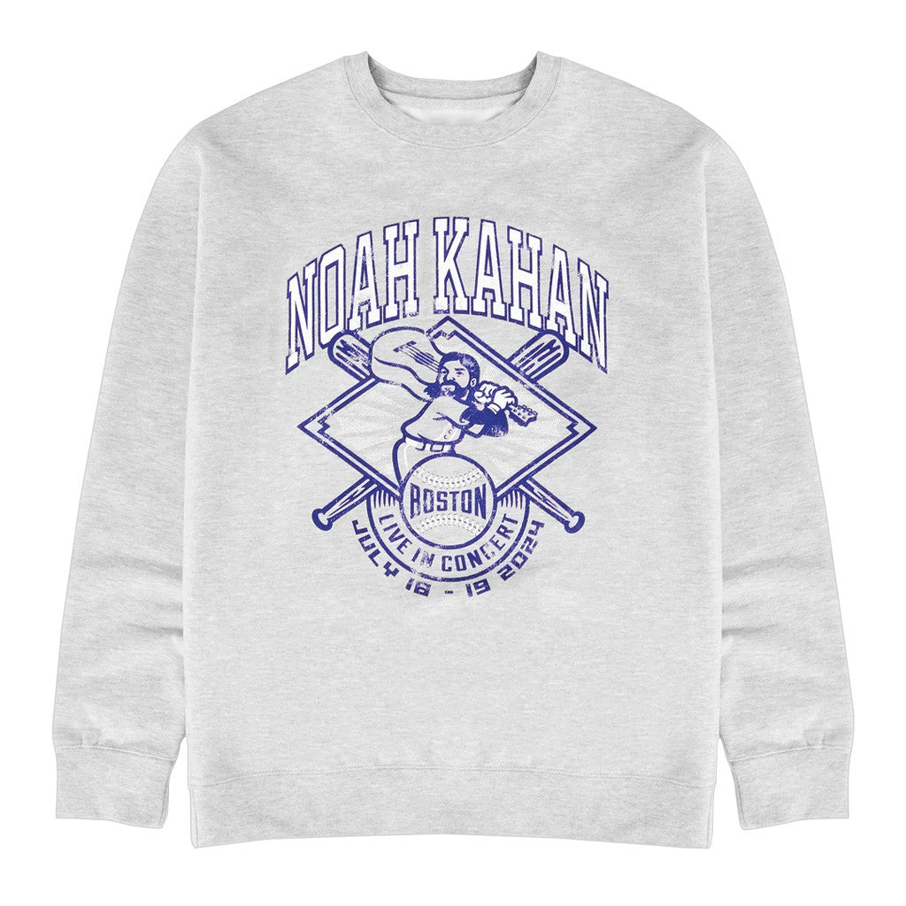 Noah Kahan Merch Fenway Fanatic Crewneck Sweatshirt Unique Gifts For Music Lovers