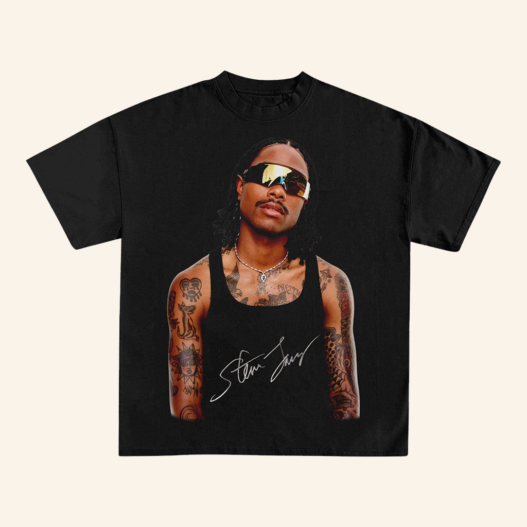 Steve Lacy Merch Black T-Shirt Gifts For Music Fans