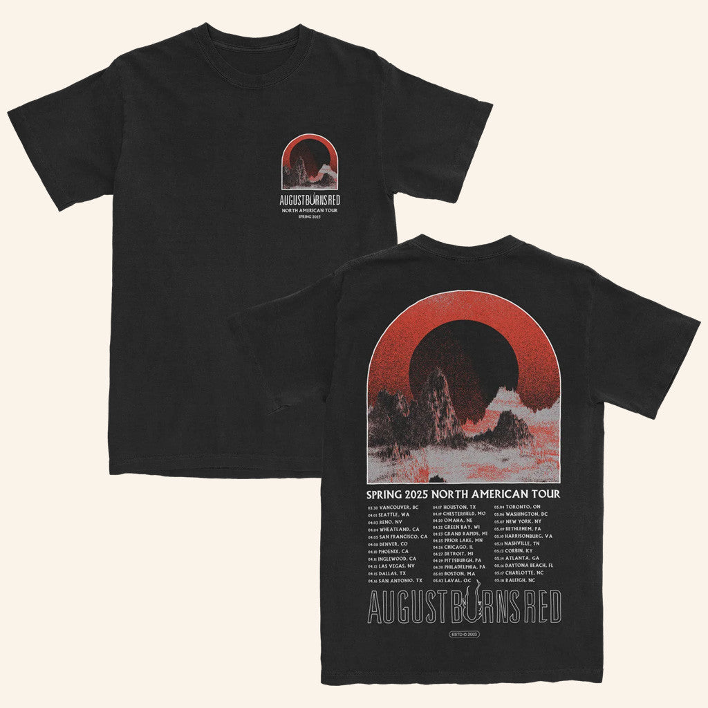 August Burns Red Merch Mountains Tour T-Shirt Gift Ideas For Dad