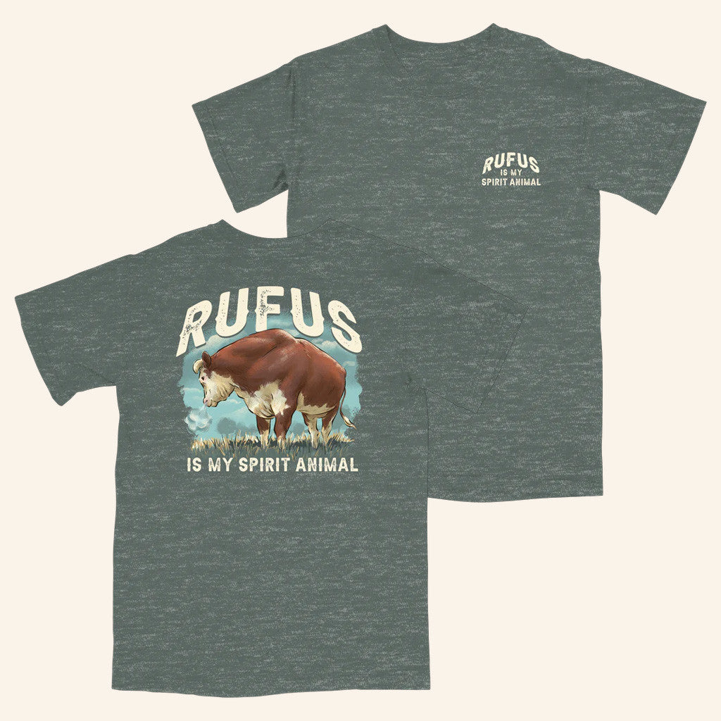Rufus The Bull Merch Rufus Is My Spirit Animal T-Shirt Best Gifts For Dad