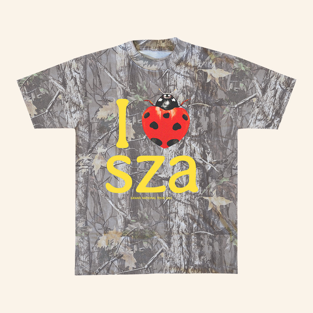 SZA Merch Camo T-Shirt Gift Ideas For Music Lovers