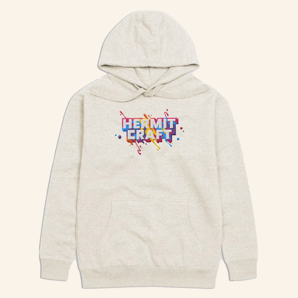 Hermitcraft Merch Paint Splatter Hoodie Unique Gift For Boyfriend