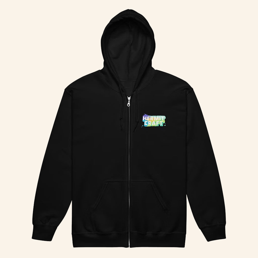 Hermitcraft Merch Hills Zip Hoodie Black Gifts For My Boyfriend