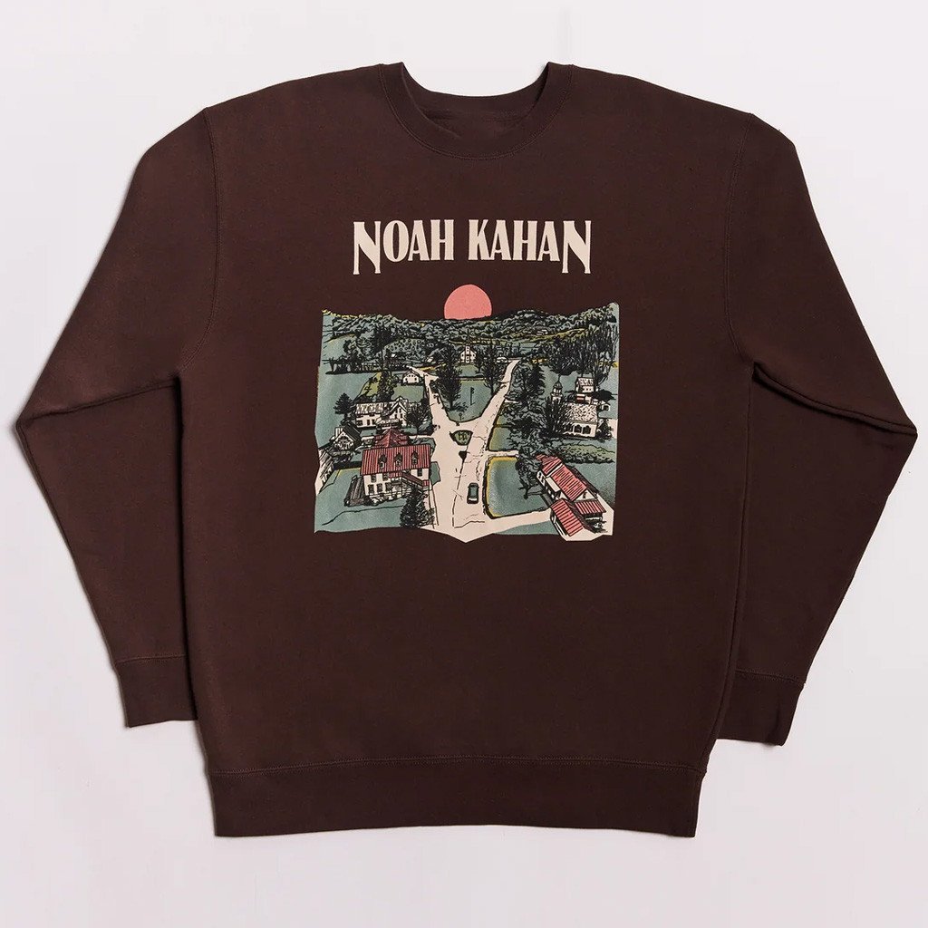Noah Kahan Merch Greetings From Strafford Crewneck Sweatshirt Presents For Music Lovers