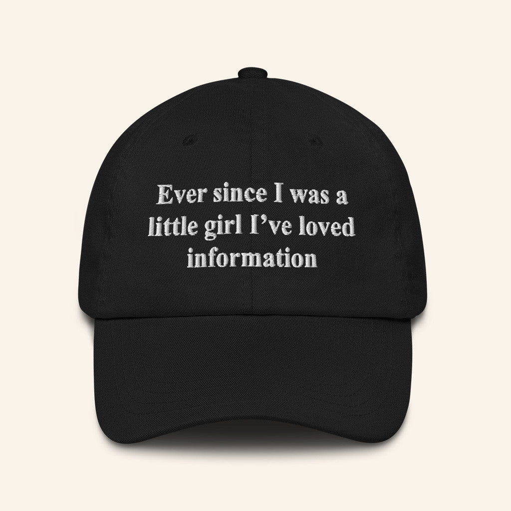 The Good Shirts Merch Ever Since I Was Little I Knew I Wanted To Be Indoors On A Computer Hat Embroidered