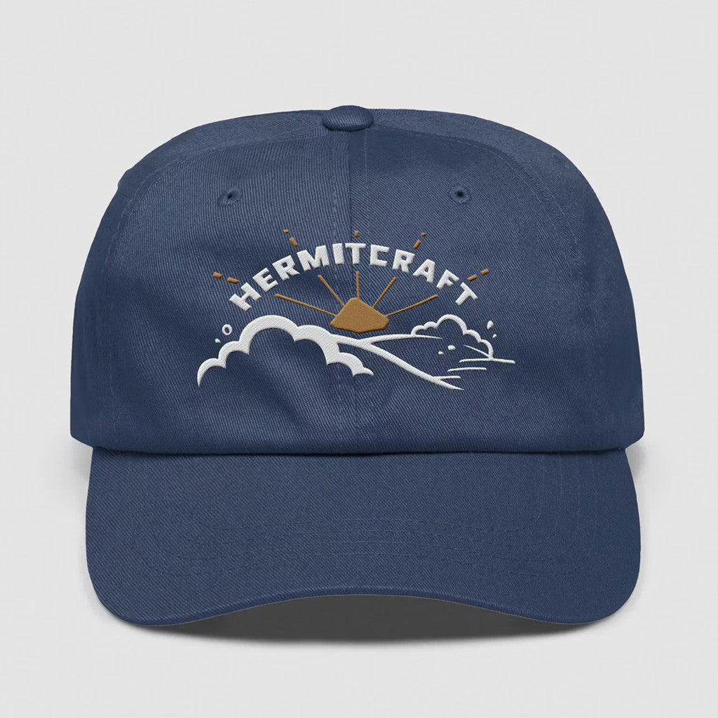Hermitcraft Merch Navy Sunrise Hat Embroidered Gift For Boyfriend
