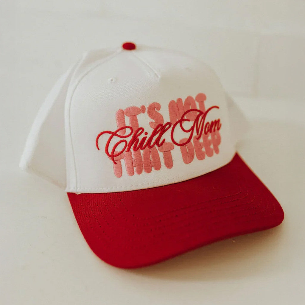 Karrie Locher Merch Chill Mom Embroidered Hat It's Not That Deep Hat Gifts For Mom