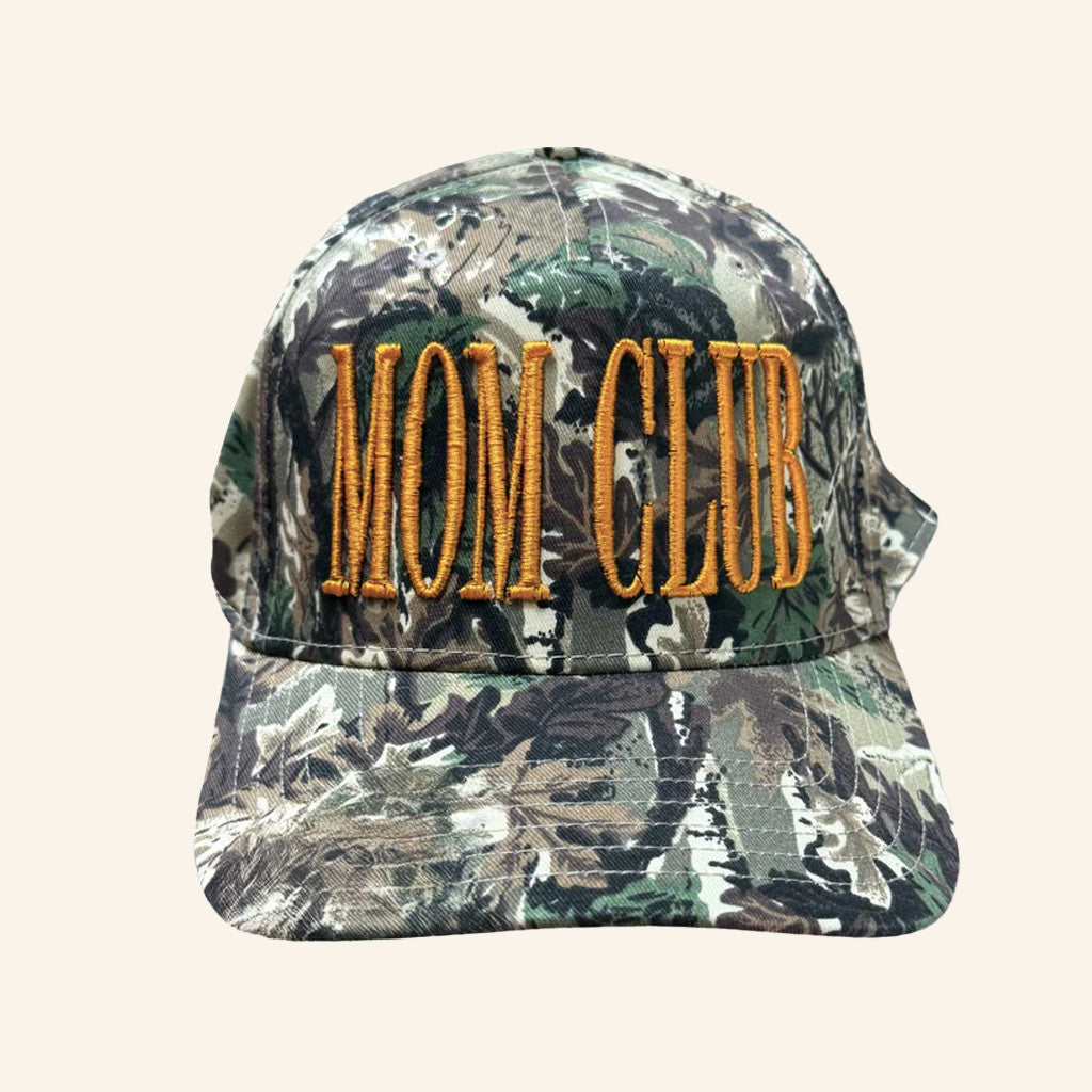 Karrie Locher Merch MOM CLUB Camo Hat Embroidered Gifts For Mother