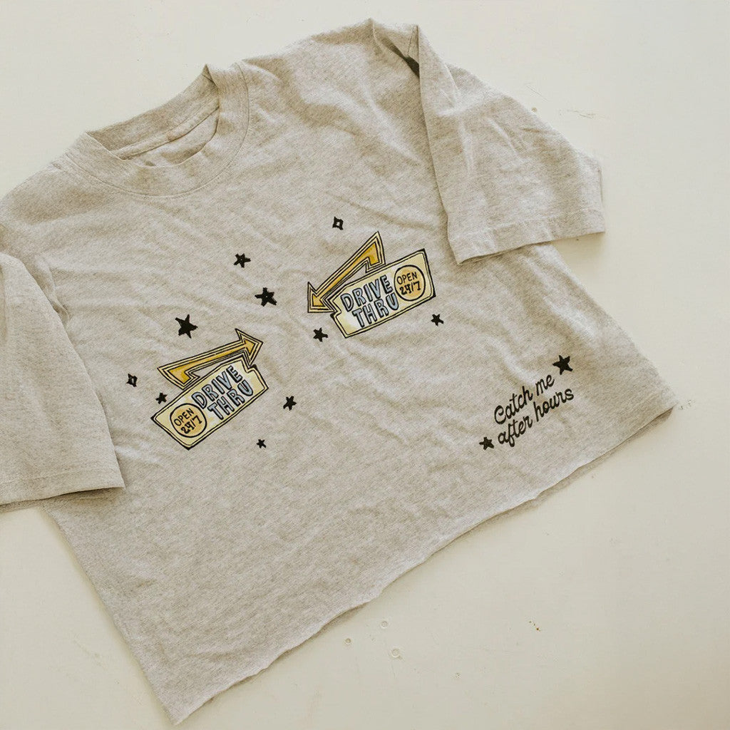 Karrie Locher Merch Drive Thru Shirt Catch Me After Hours Cropped T-Shirt Women's Gifts