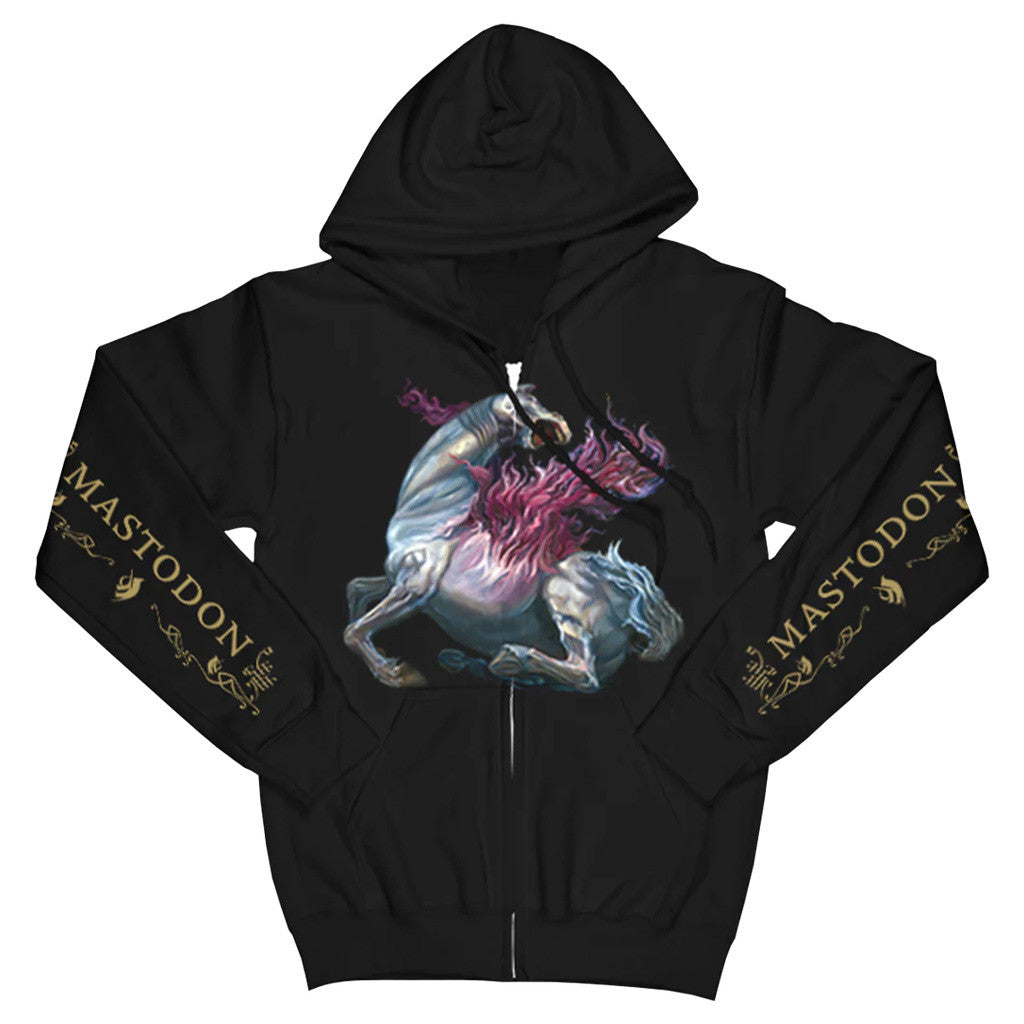 Mastodon Merch Vignette Horse Remission Zip Hoodie Best Gifts For Boyfriend