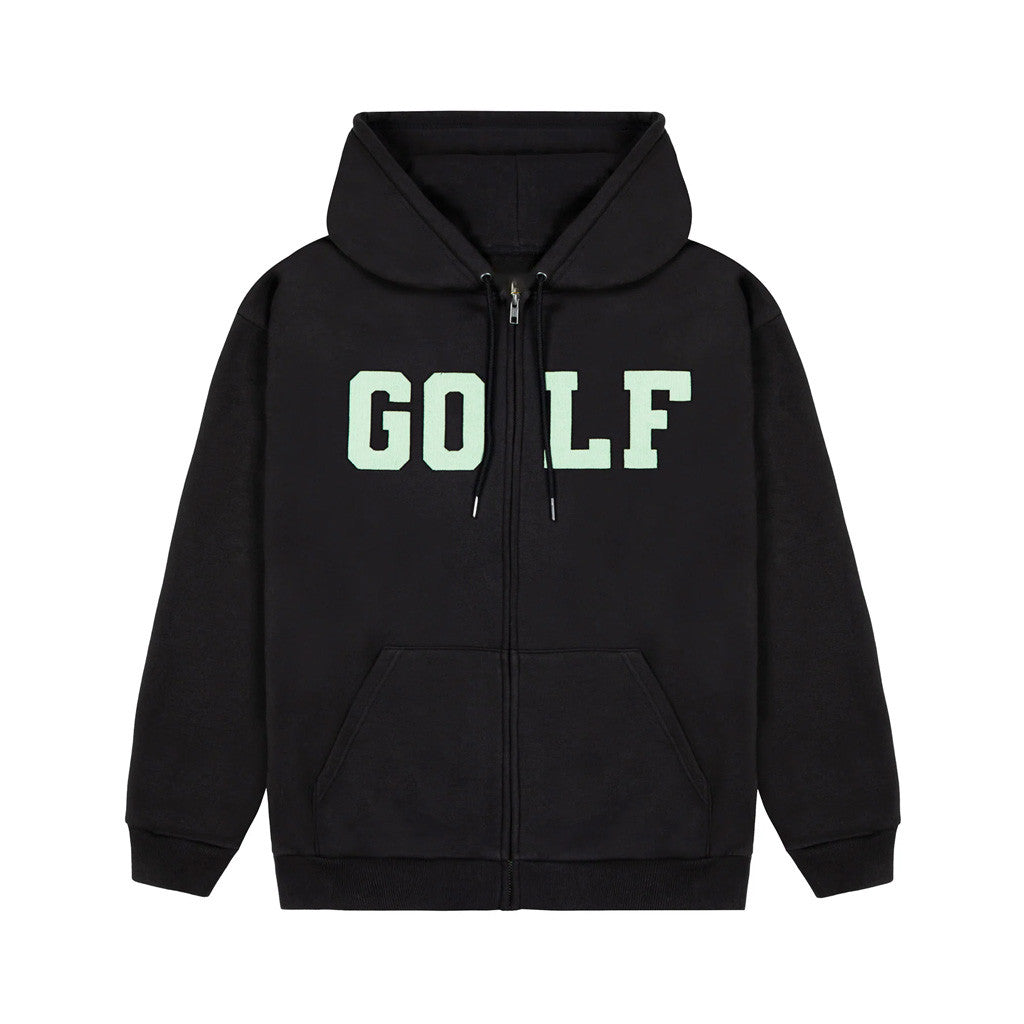 Tyler The Creator Merch Collage Cord Black Zip Hoodie Golf Wang Merch Gifts For Husband