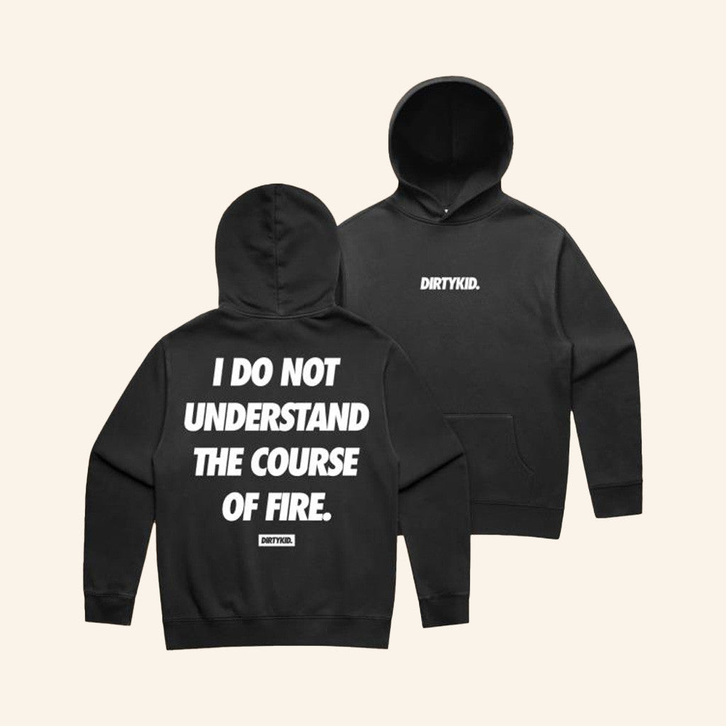 Dirty Kid Merch Course Of Fire Hoodie Black Gifts For Him