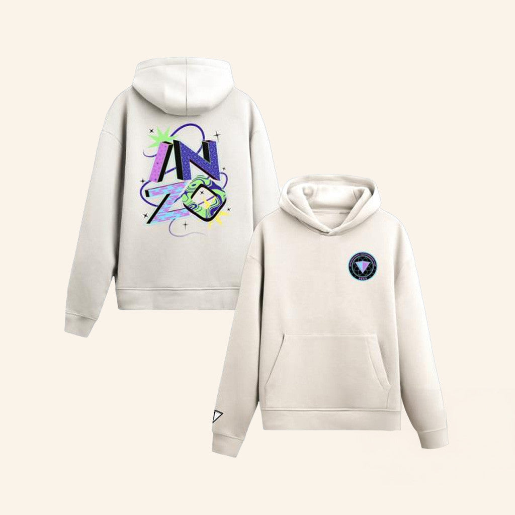 Inzo Merch Cosmic Typography Hoodie Gifts For Friends