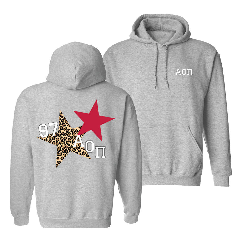 Aoii Merch Cheetah Star Hoodie Gift Ideas For Wife