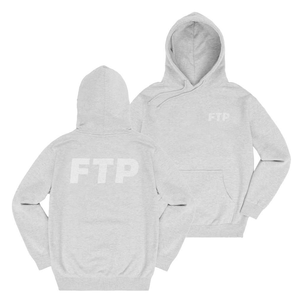 FTP Merch FTP Rhinestone Logo Grey Hoodie Gifts For Dudes