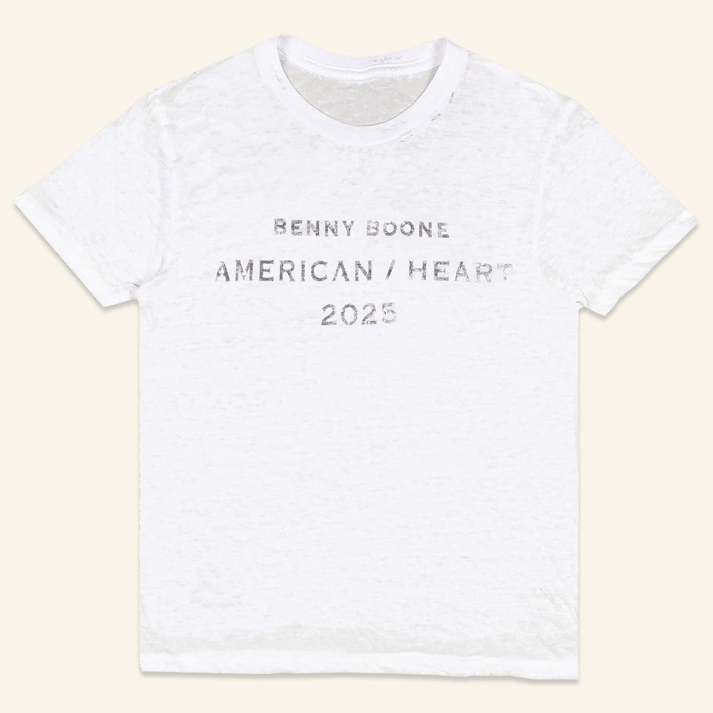 Benson Boone Merch American Heart 2025 Distressed Shirt Gifts For Friends