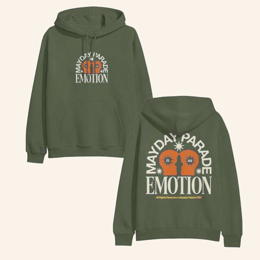 Mayday Parade Merch Emotion Cypress Green Hoodie Gifts For Her